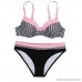 LUCA Women Push-up Padded Bra Beach Bikini Sets Swimsuit Bathing Suit Swimwear Beachwear Pink B07NJRX4P1